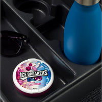 ICE BREAKERS DUO Raspberry Flavored Sugar Free Breath Mints, 1.3 oz Tins (8 Count)