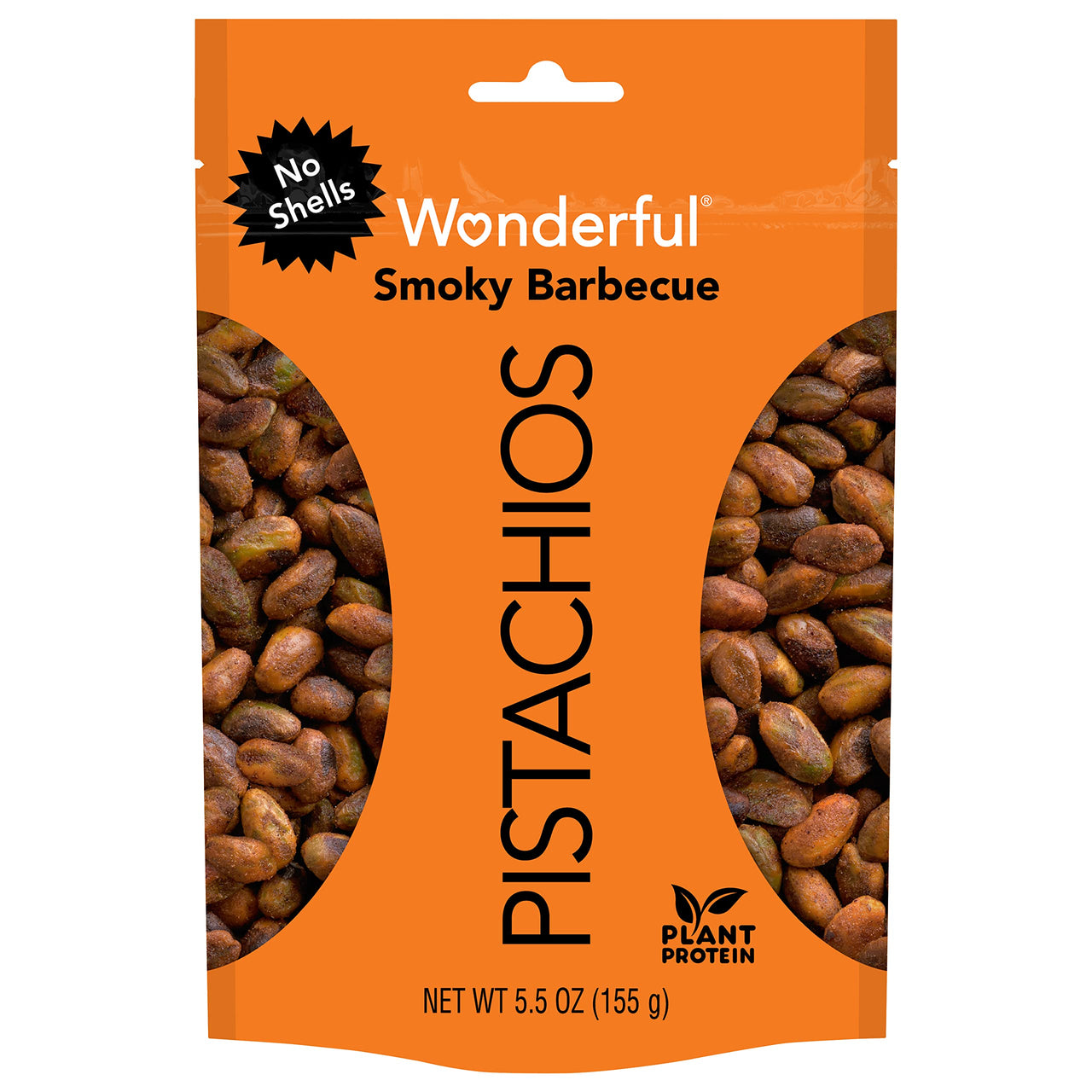 Wonderful Pistachios No Shells, BBQ, 5.5 Oz Bag