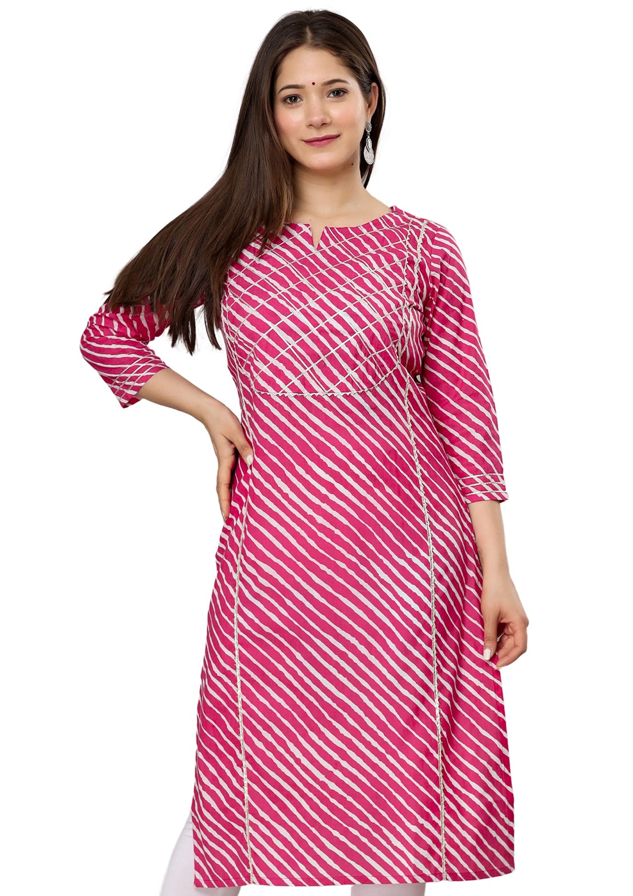 rytras Women's  Cotton Printed Straight Kurti