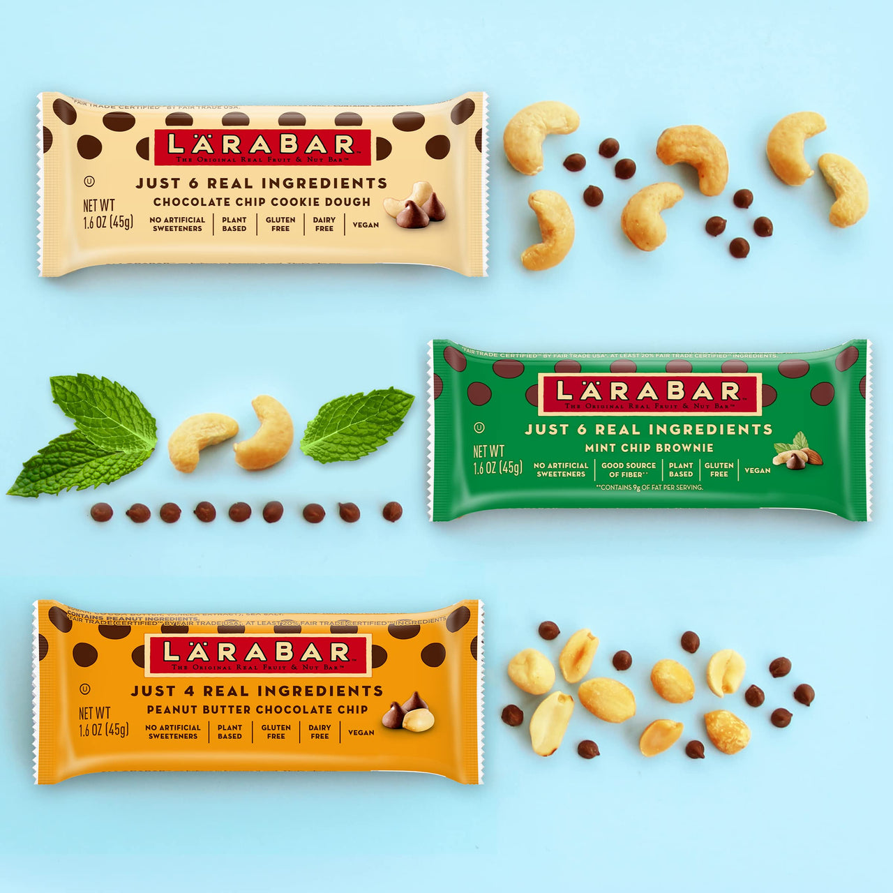Larabar Cashew Cookie, Gluten Free Vegan Fruit & Nut Bar, 1.7 oz Bars, 8 ct