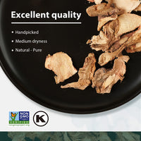 Soeos Galangal Slices 6 Ounces, Non-GMO Verified, Kosher, Great Galangal - Alpinia Galanga, Perfect for Tom Yum and Tom Kha Soups, Authentic Product of Vietnam, Sliced Dried Galangal Root, 6oz.