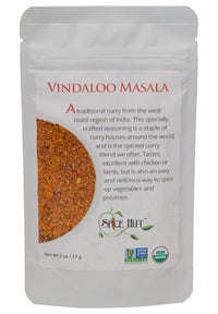 The Spice Hut Organic Vindaloo Masala Seasoning, Quick & Easy Spice Blend for Indian Cooking, 2 oz