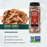 Soeos Galangal Slices 6 Ounces, Non-GMO Verified, Kosher, Great Galangal - Alpinia Galanga, Perfect for Tom Yum and Tom Kha Soups, Authentic Product of Vietnam, Sliced Dried Galangal Root, 6oz.