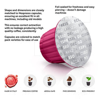 Lavazza Premium Coffee Corp Nespresso OriginalLine Compatible Capsules, Deciso Espresso, Dark Roast Coffee, 10 ct
