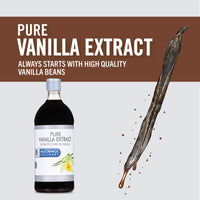 McCormick Culinary Pure Vanilla Extract, 16 fl oz - One 16 Fluid Ounce Vanilla Extract Flavor for Baking Cakes, Cookies, Custards, Icing, Drinks and More