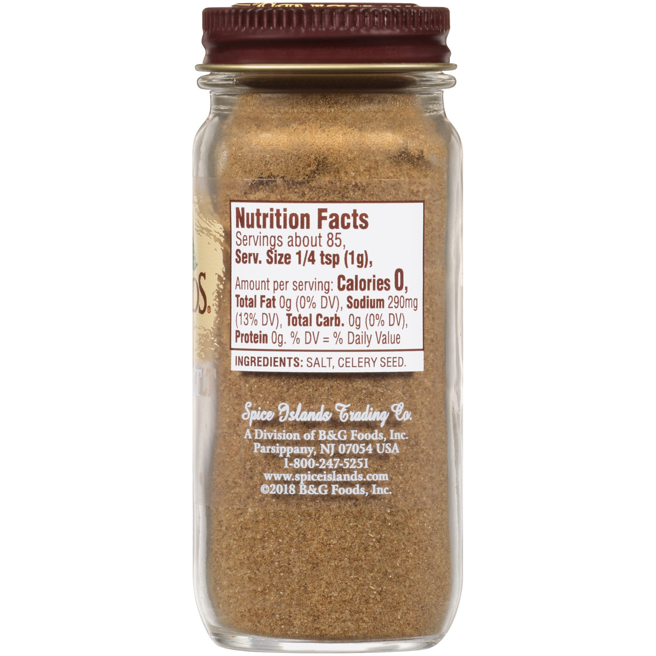 Spice Islands Celery Salt, 3 Ounce
