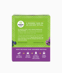 Matcha Love Japanese Matcha + Blueberry + Lavender, 60 Premium Tea Bags