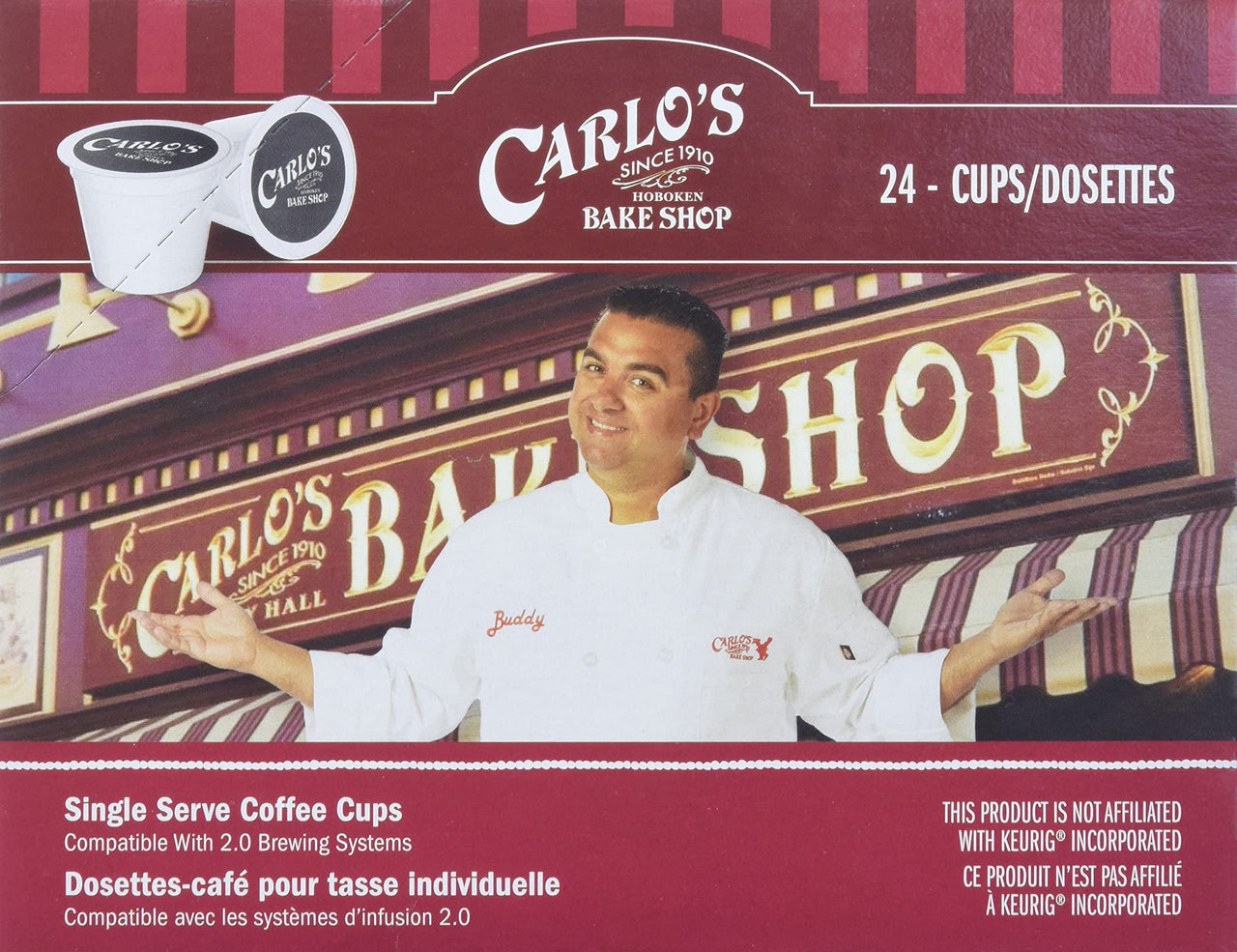 Cake Boss Coffee Vanilla Buttercream, 24Count