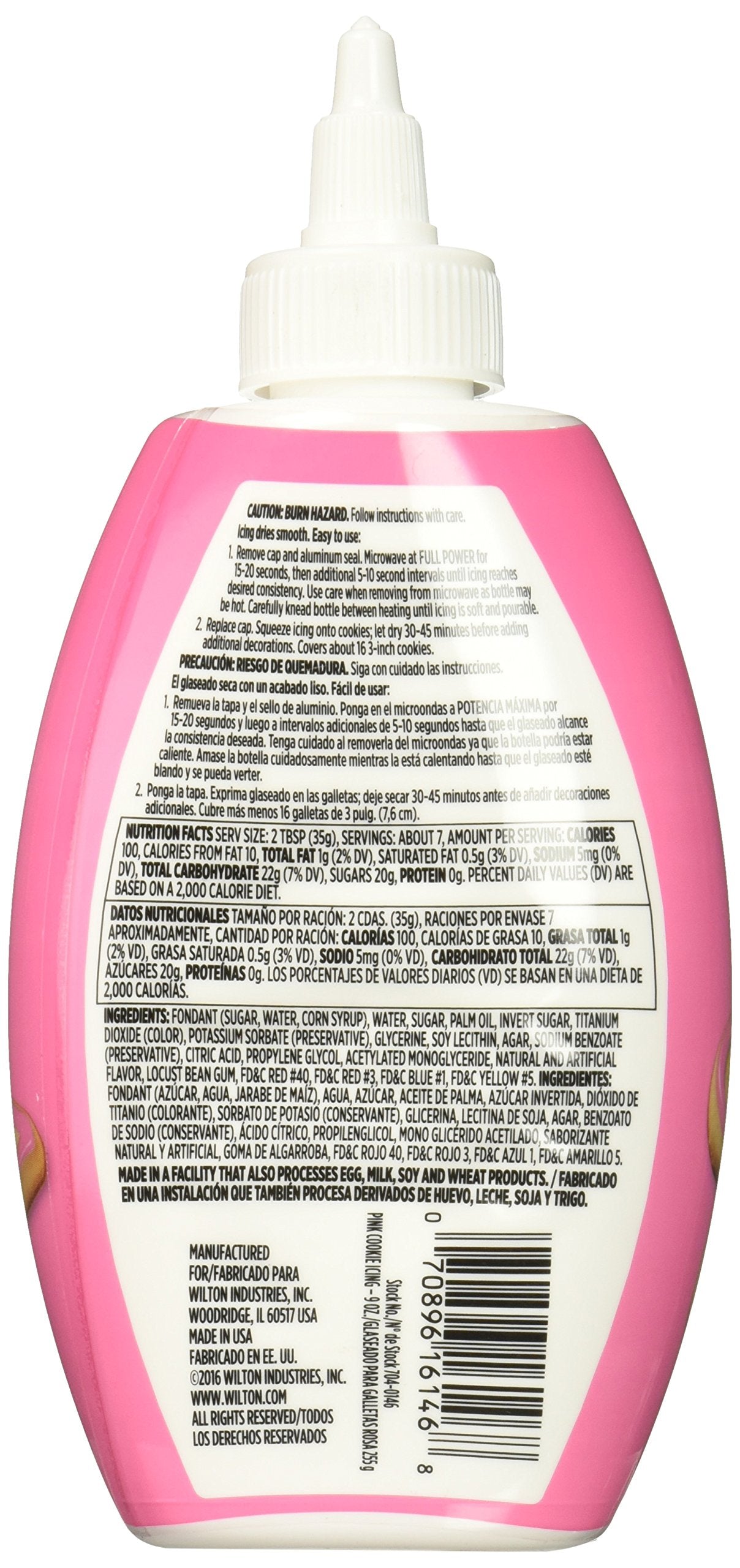 Wilton Pink Cookie Icing, 9-Ounce, Assorted