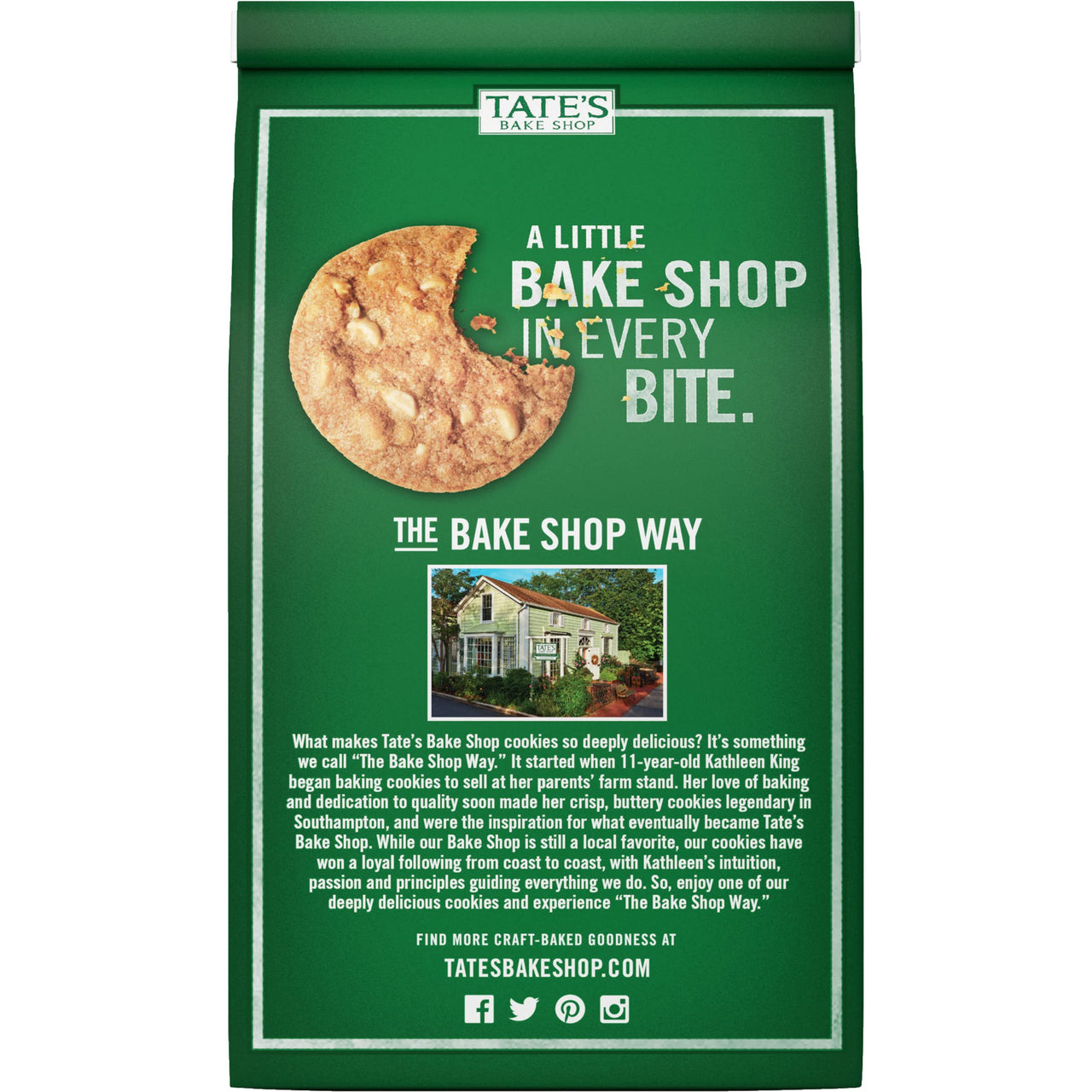 Tate's  Bake Shop White Chocolate Macadamia Nut Cookies, 7 Oz