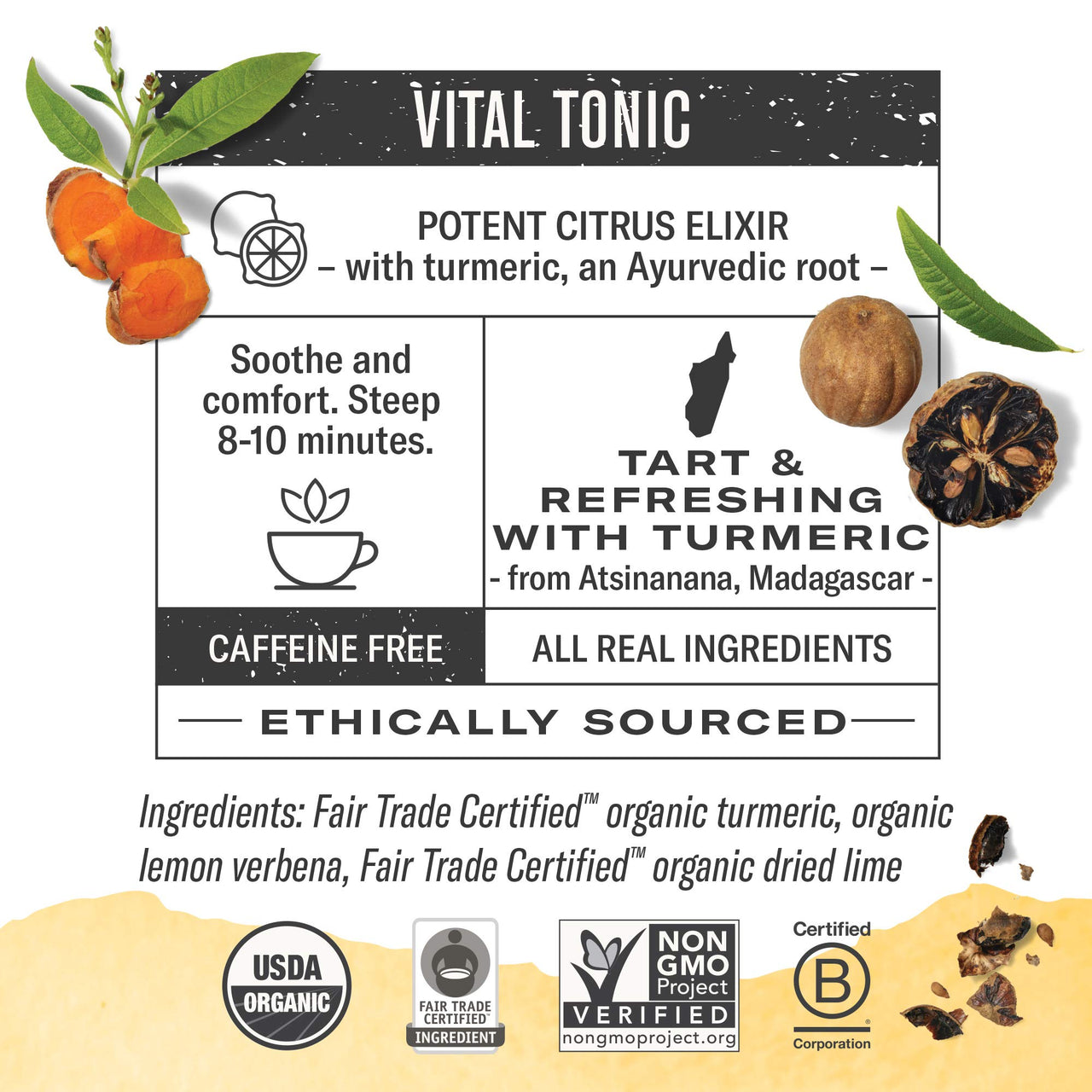 Numi Organic Tea Golden Tonic, 12 Count (Pack of 3)