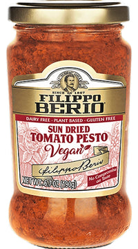 Filippo Berio Pesto, Vegan Sundried Tomato, 6.7 Ounce Glass Jar