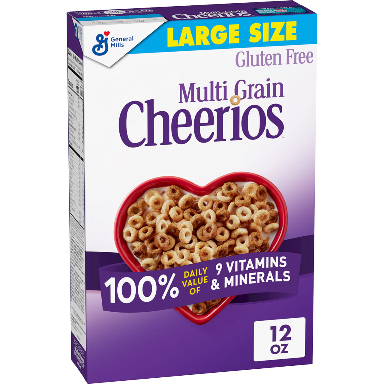 Multi Grain Cheerios, Breakfast Cereal, Gluten Free, Whole Grain Oats, 12 oz