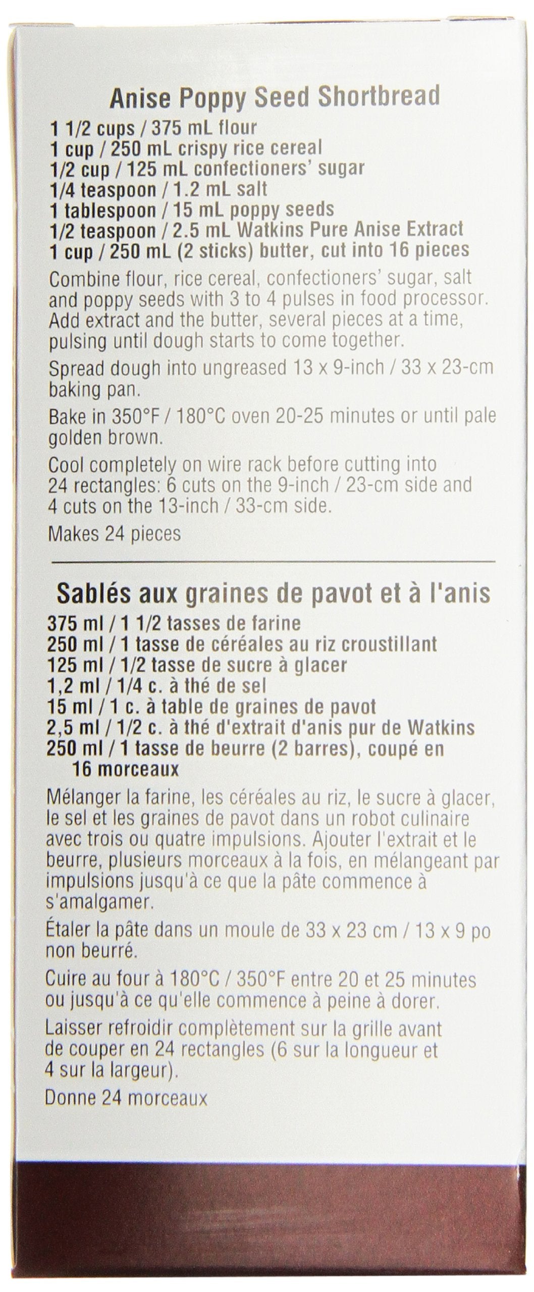 Watkins Pure Anise Extract, 2 oz. Bottles, Pack of 6 (Packaging May Vary)