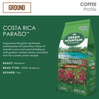 Green Mountain Coffee Roasters Costa Rica Paraiso Ground Coffee 10oz
