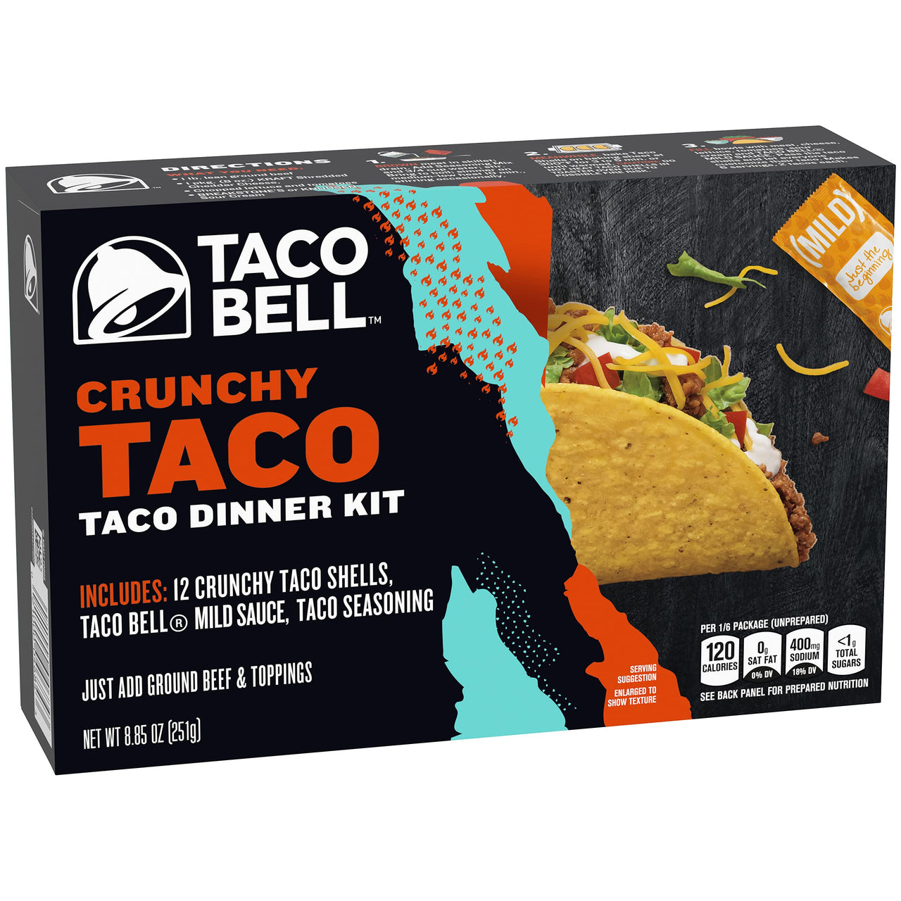 Taco Bell Crunchy Taco Dinner Kit (12 Count per Box)