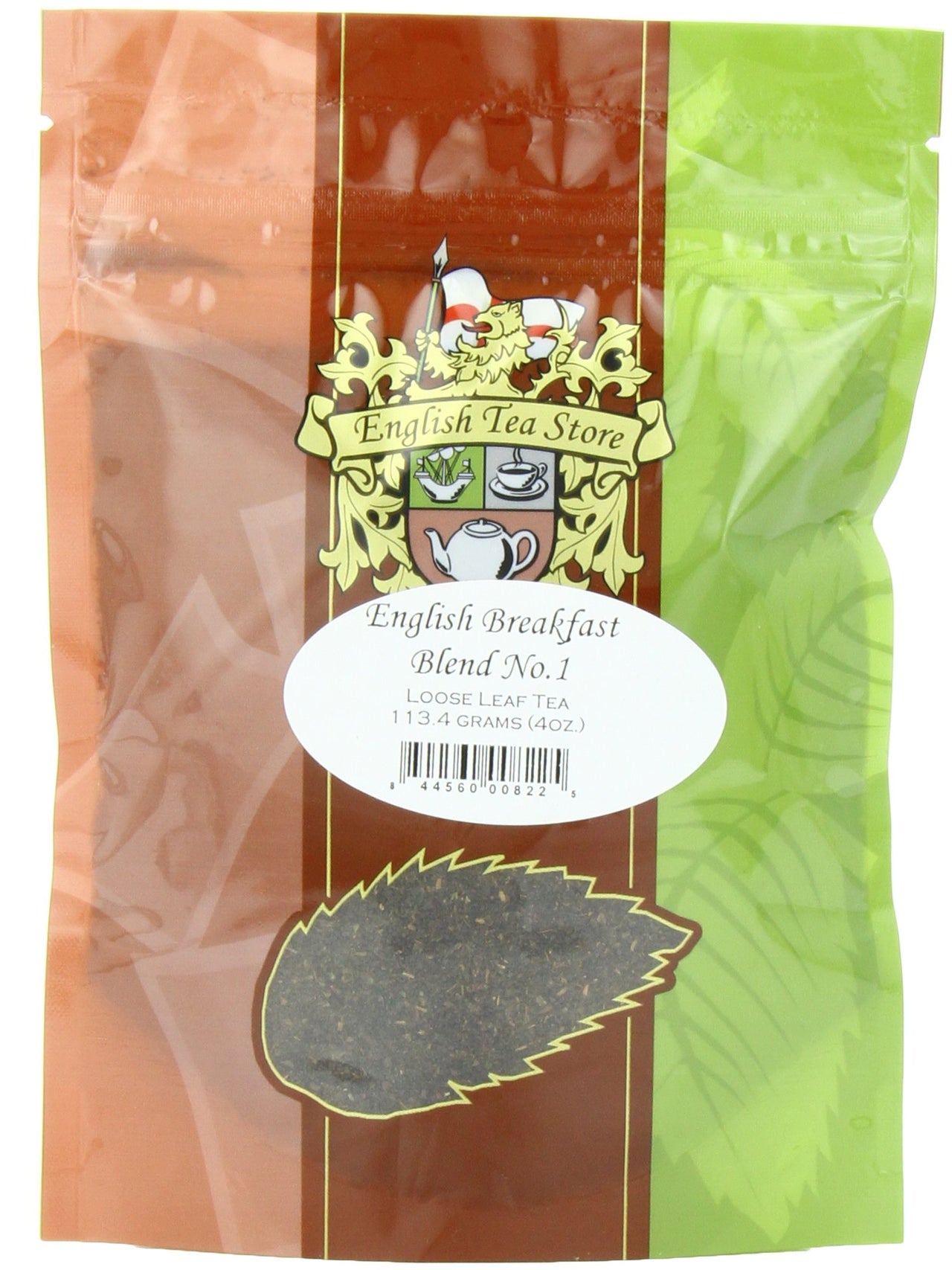 English Tea Store Loose Leaf, English Breakfast Blend No. 1 Tea Pouches - 4oz, 4 Ounce