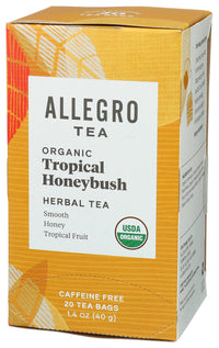 Allegro Tea, Organic Tropical Honeybush Tea Bags, 20 ct