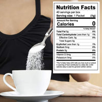 Sweet Nature Stevia Sweetener Powder All Natural Kosher Gluten and Sugar Free, 40 Count (Pack of 1)