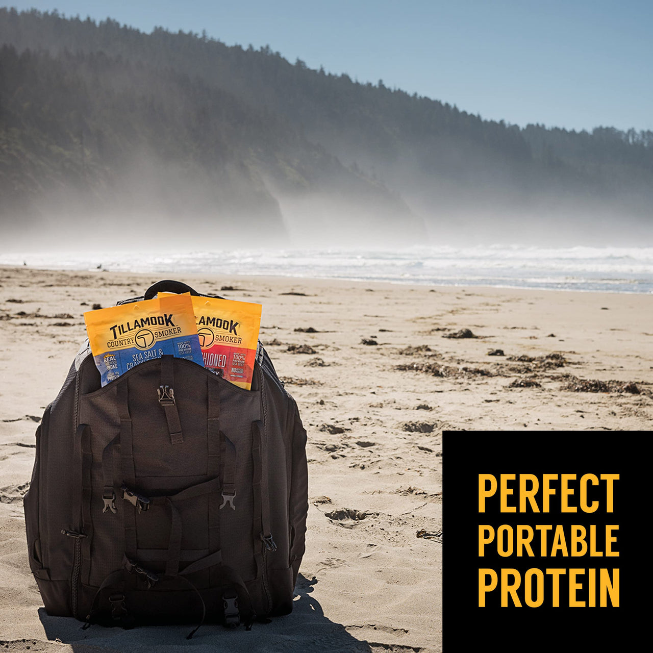 Tillamook Country Smoker Real Hardwood Smoked Beef Jerky Variety Pack, 2.5 Ounce (Pack of 4)