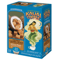 Kauai Coffee Single Serve Pods, Coconut Caramel Crunch Flavor - Arabica Coffee from Hawaii's  Largest Coffee Grower, Compatible with Keurig K-Cup Brewers - 24 Ounce