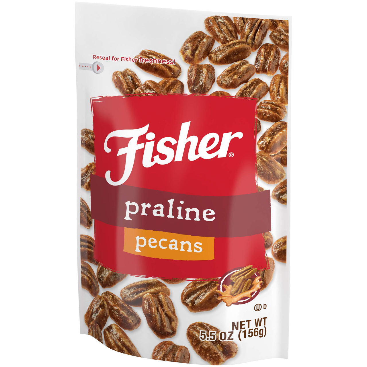 Fisher Snack Praline Pecans, 5.5 Ounces, Made with Whole Mammoth Pecans