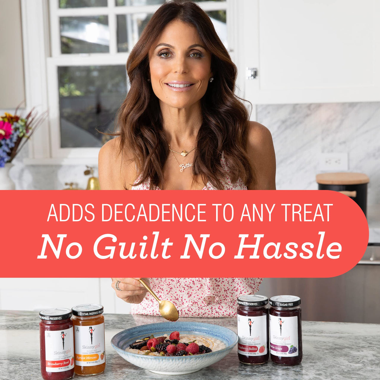 Skinnygirl Sugar Free Preserves, Strawberry Rose, 10 Ounce