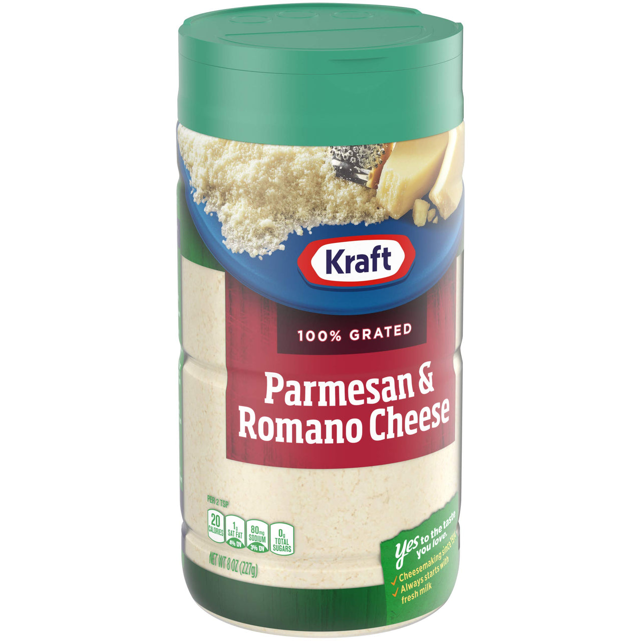 Kraft Parmesan & Romano Grated Cheese (8 oz Shaker)