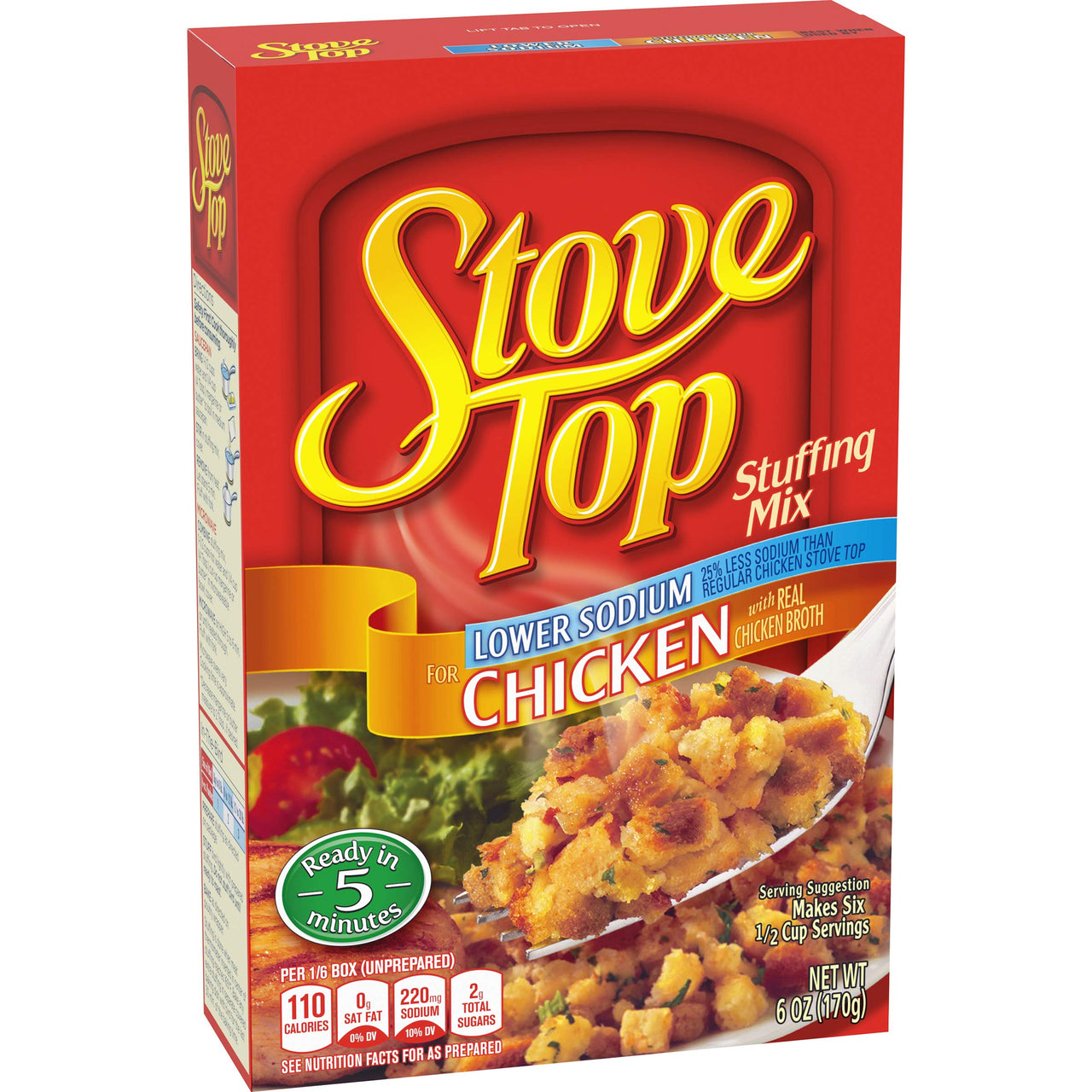 Stove Top Low Sodium Chicken Stuffing Mix ,6 Oz