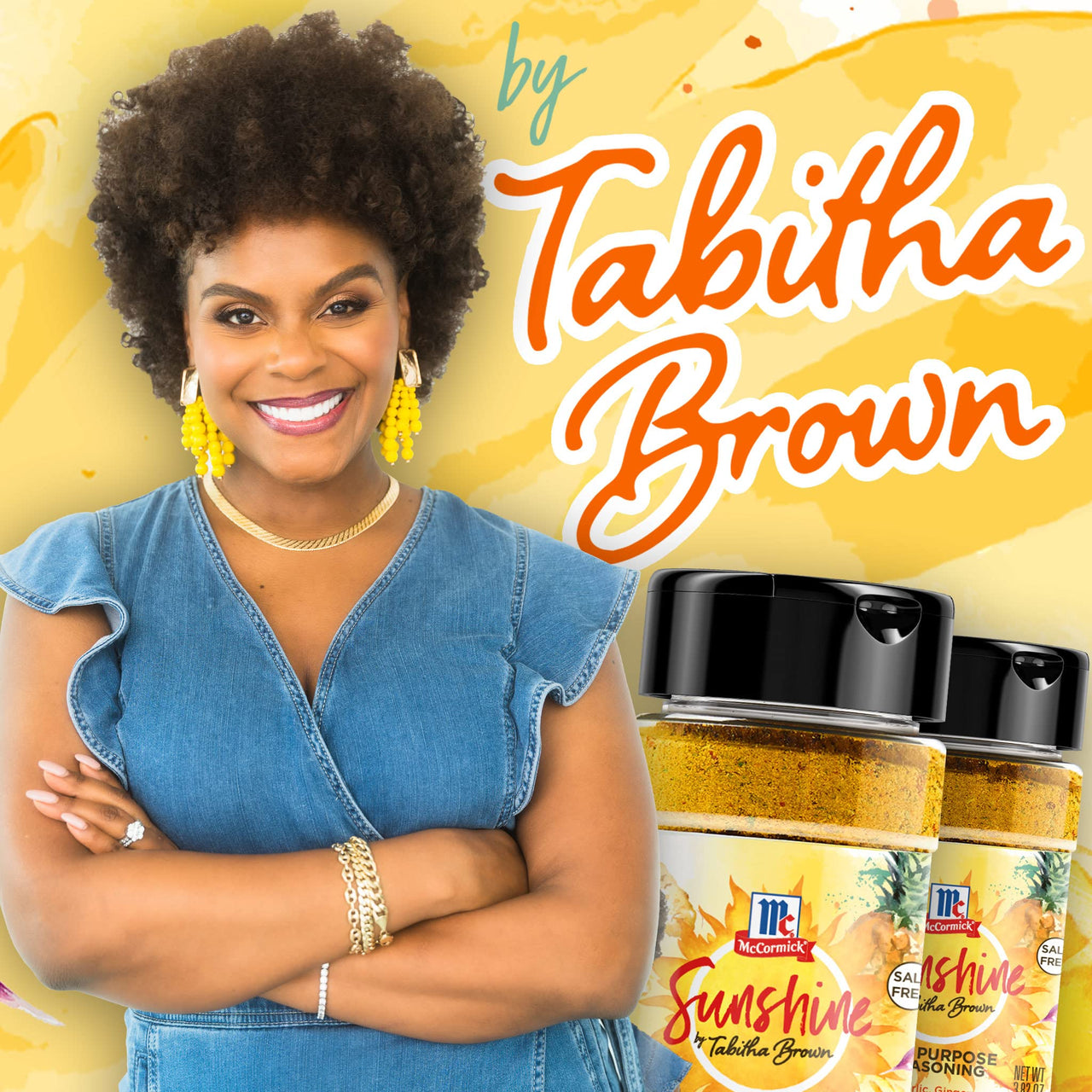 McCormick Sunshine All Purpose Seasoning by Tabitha Brown, 3.82 oz