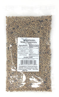 Yankee Traders Brand Peppercorns, Whole White, 8 Ounce