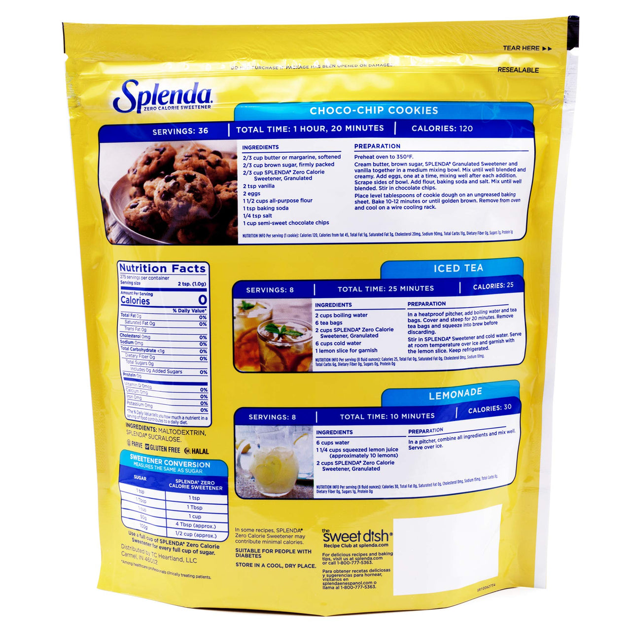Splenda, No Calorie Sweetener Granular, 9.7 oz