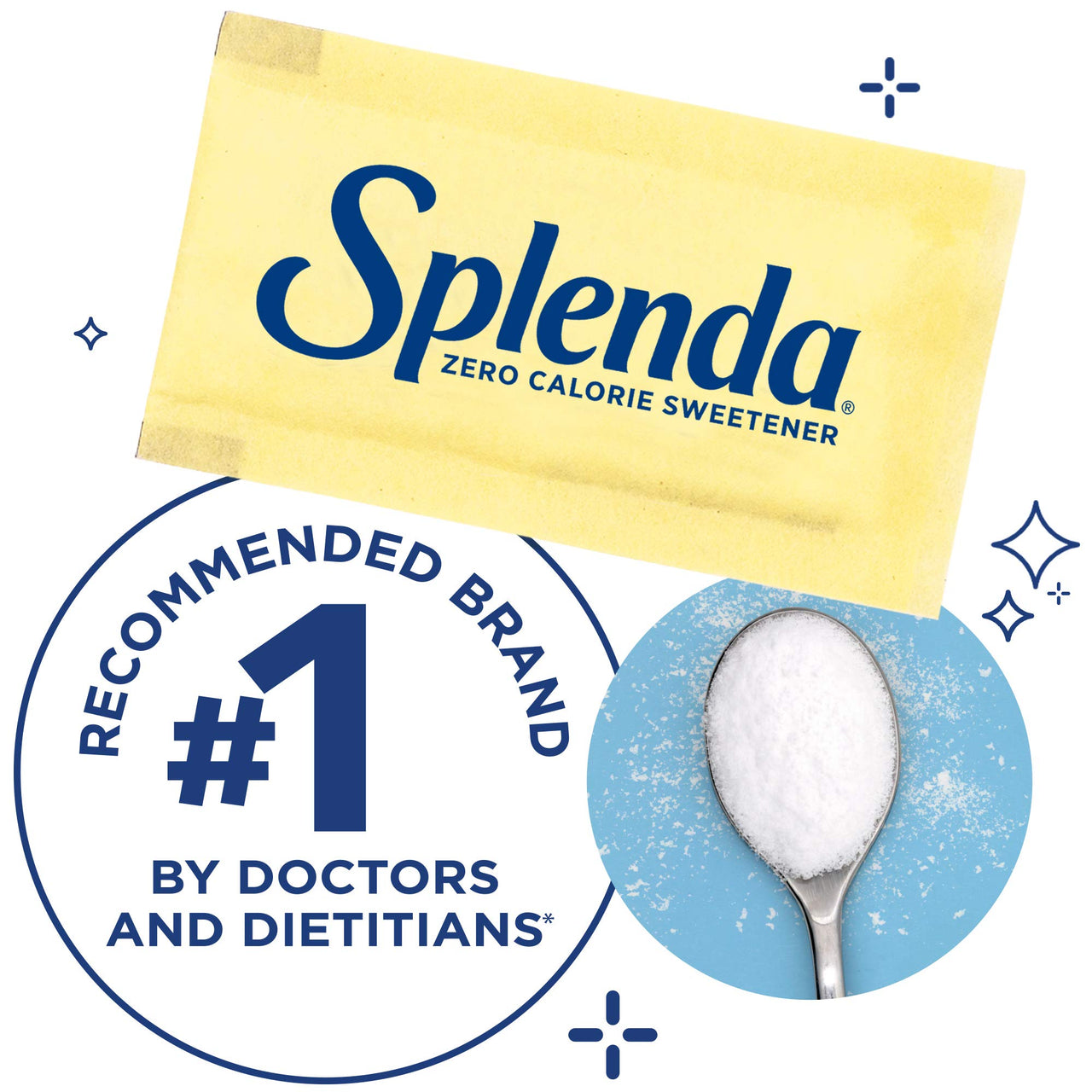 SPLENDA No Calorie Sweetener, Single-Serve Packets (100 Count), 3.5 Ounce