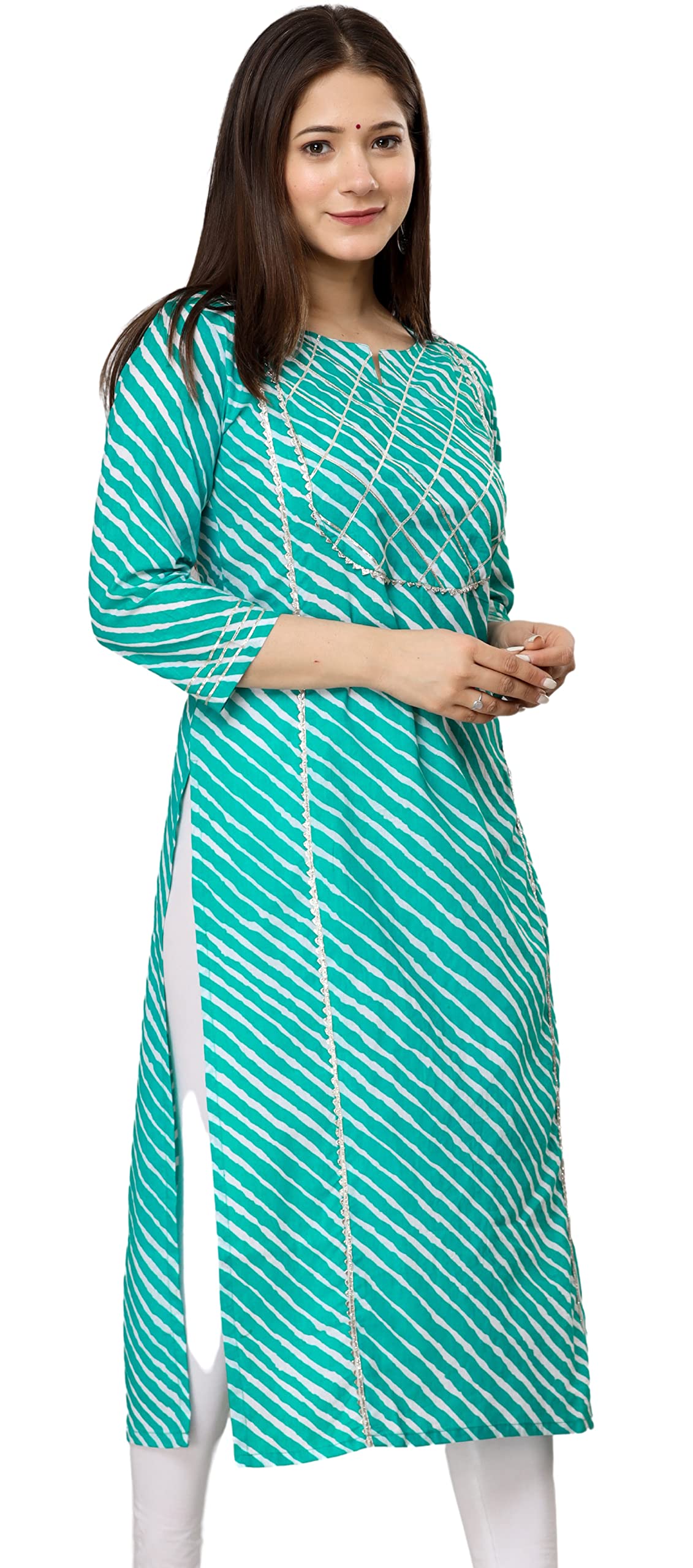 rytras Women's  Cotton Printed Straight Kurti