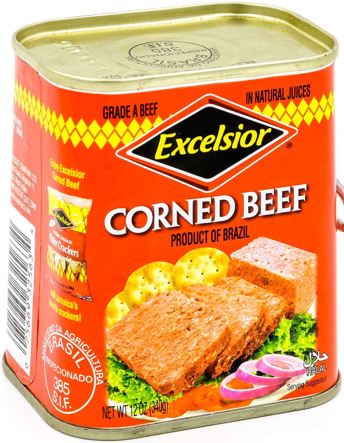 EXCELSIOR Corned Beef in Natural Juices, 12 Ounce