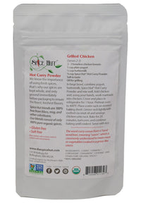 The Spice Hut Organic Hot Curry Powder Seasoning, Quick & Easy Spice Blend for Spicy Indian Cooking, 2 oz