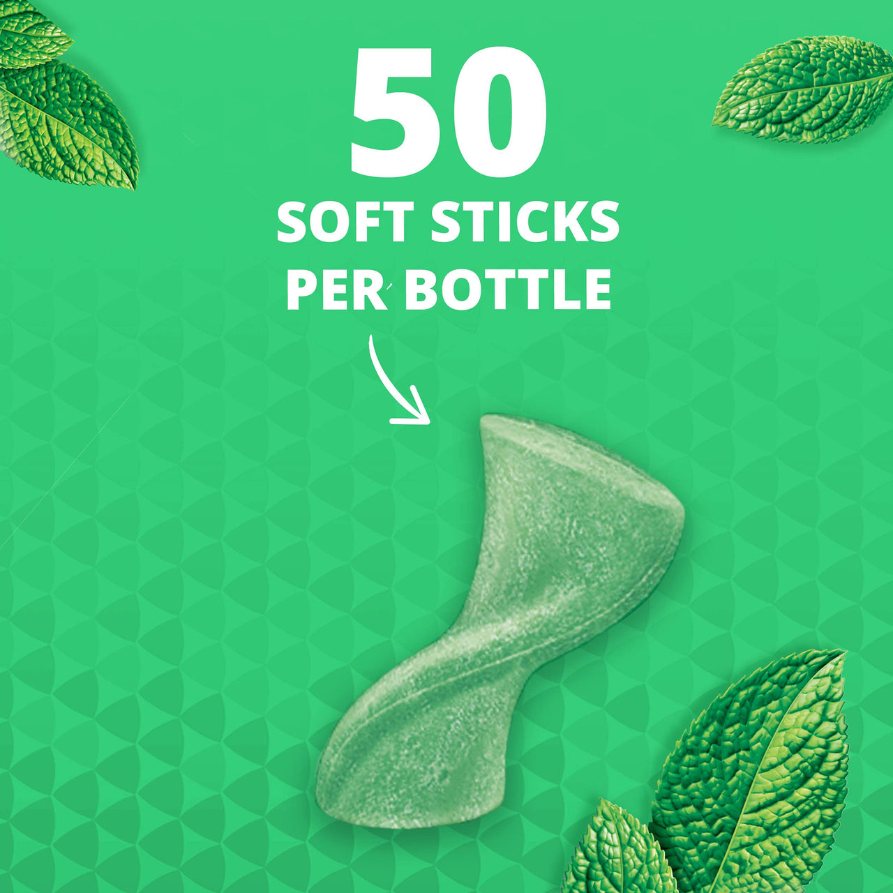 Trident Unwrapped Gum, Spearmint 50-ct