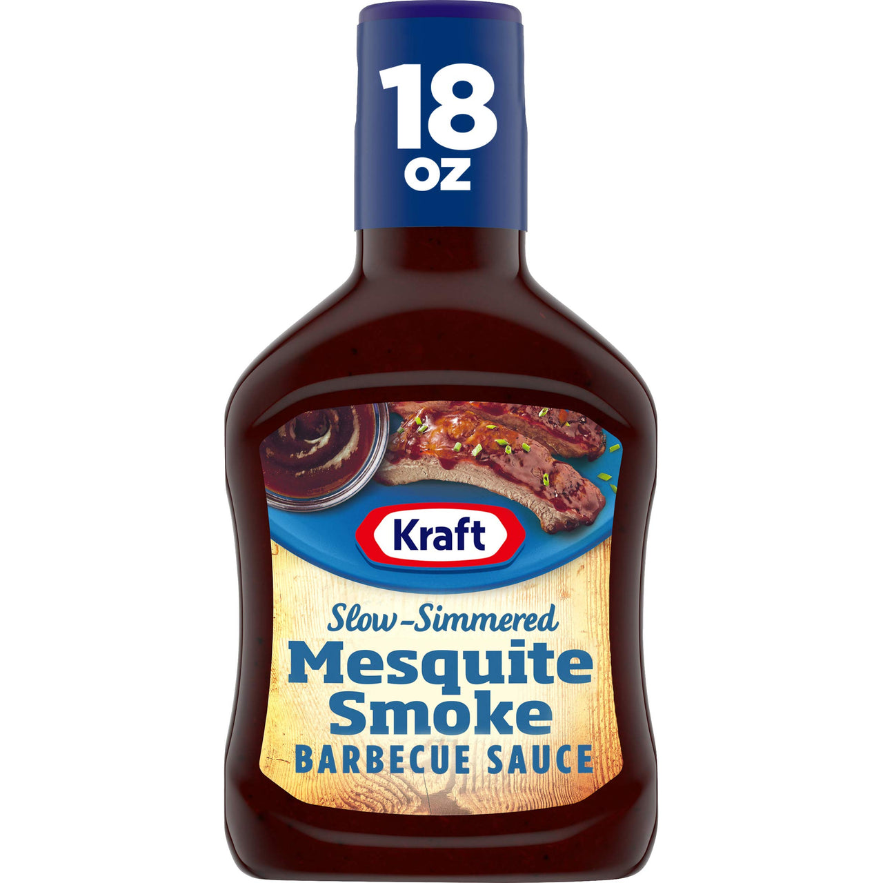 Kraft Mesquite Smoke Slow-Simmered BBQ Barbecue Sauce (18 oz Bottle)