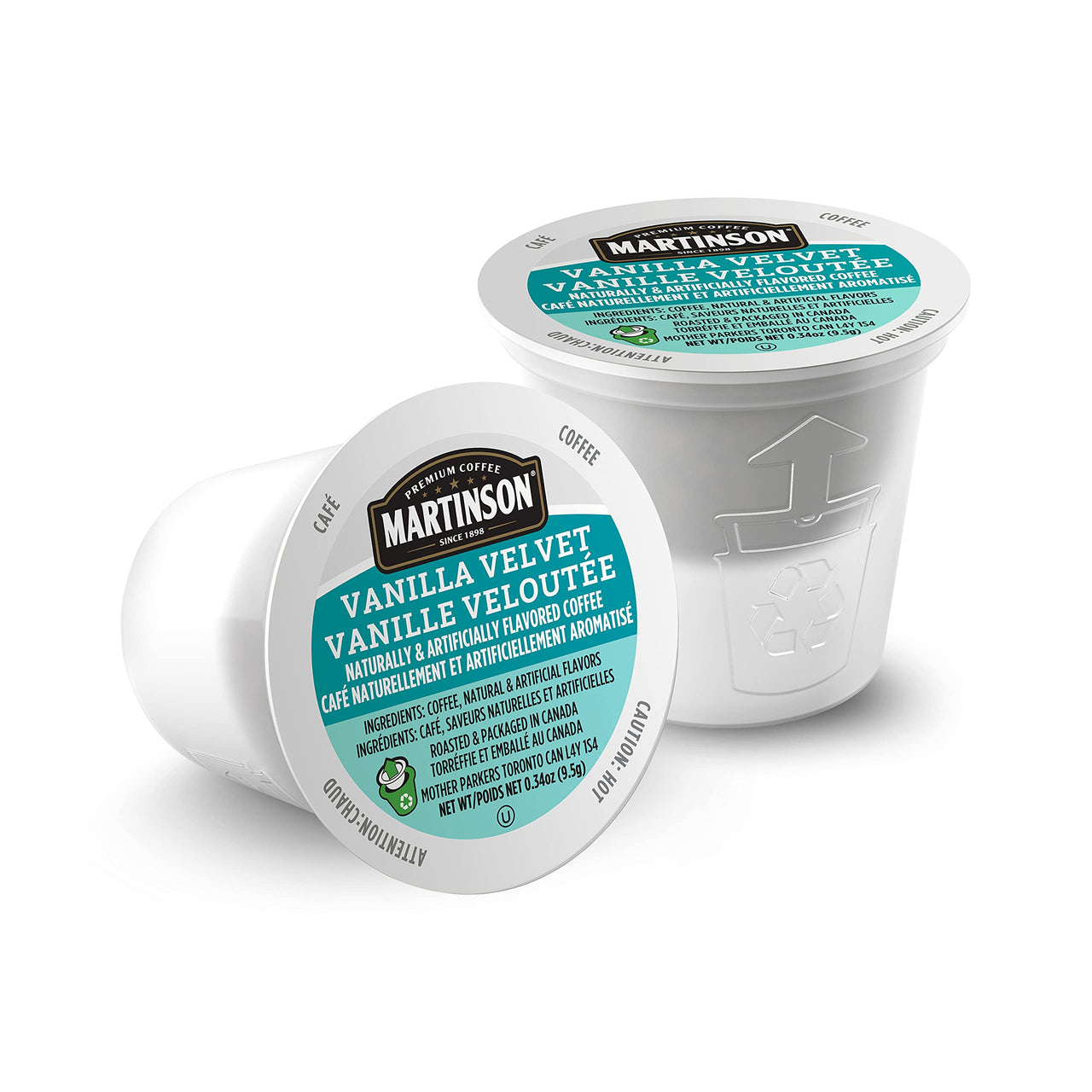 Martinson Vanilla Velvet Flavored Coffee, Light Roast, Keurig K-Cup Brewer Compatible Pods, 24 Count (Pack of 1)