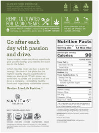 Navitas Organics Organic Raw Hemp Seeds Bag, 15 Servings  Organic, Non-GMO, Low Temp-Hulled, Gluten-Free, 8 Ounce (Pack of 1)
