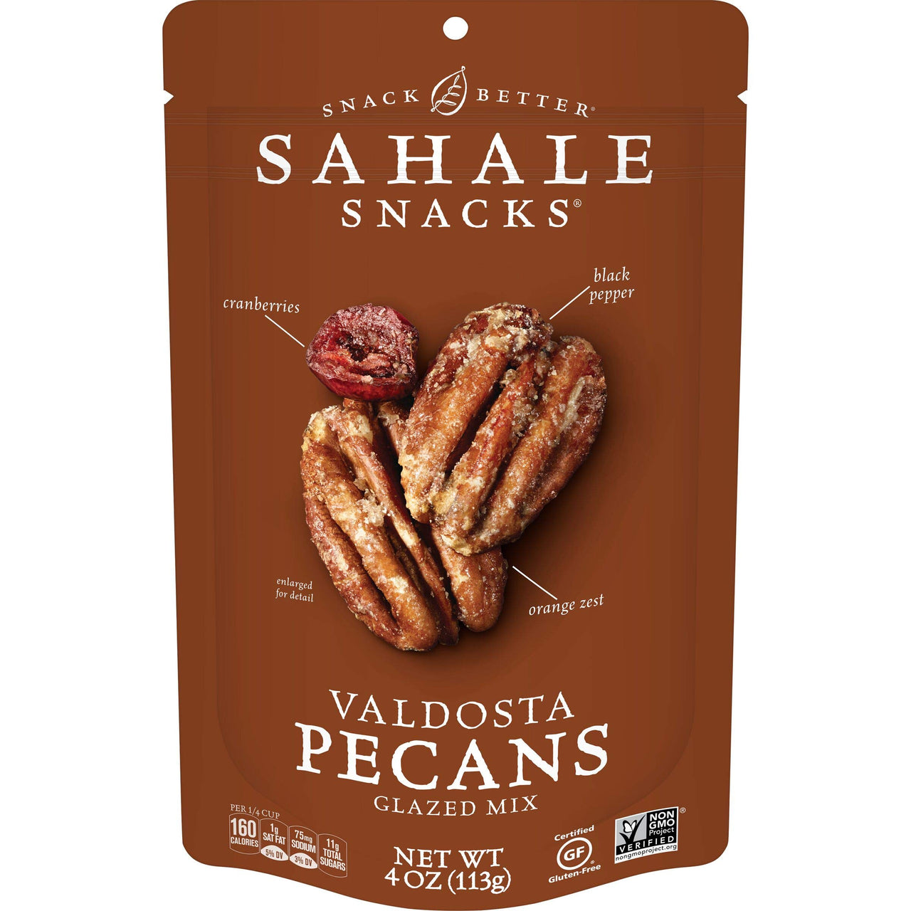 Sahale Snacks Valdosta Pecans Glazed Mix, 4 Ounces (Pack of 6)