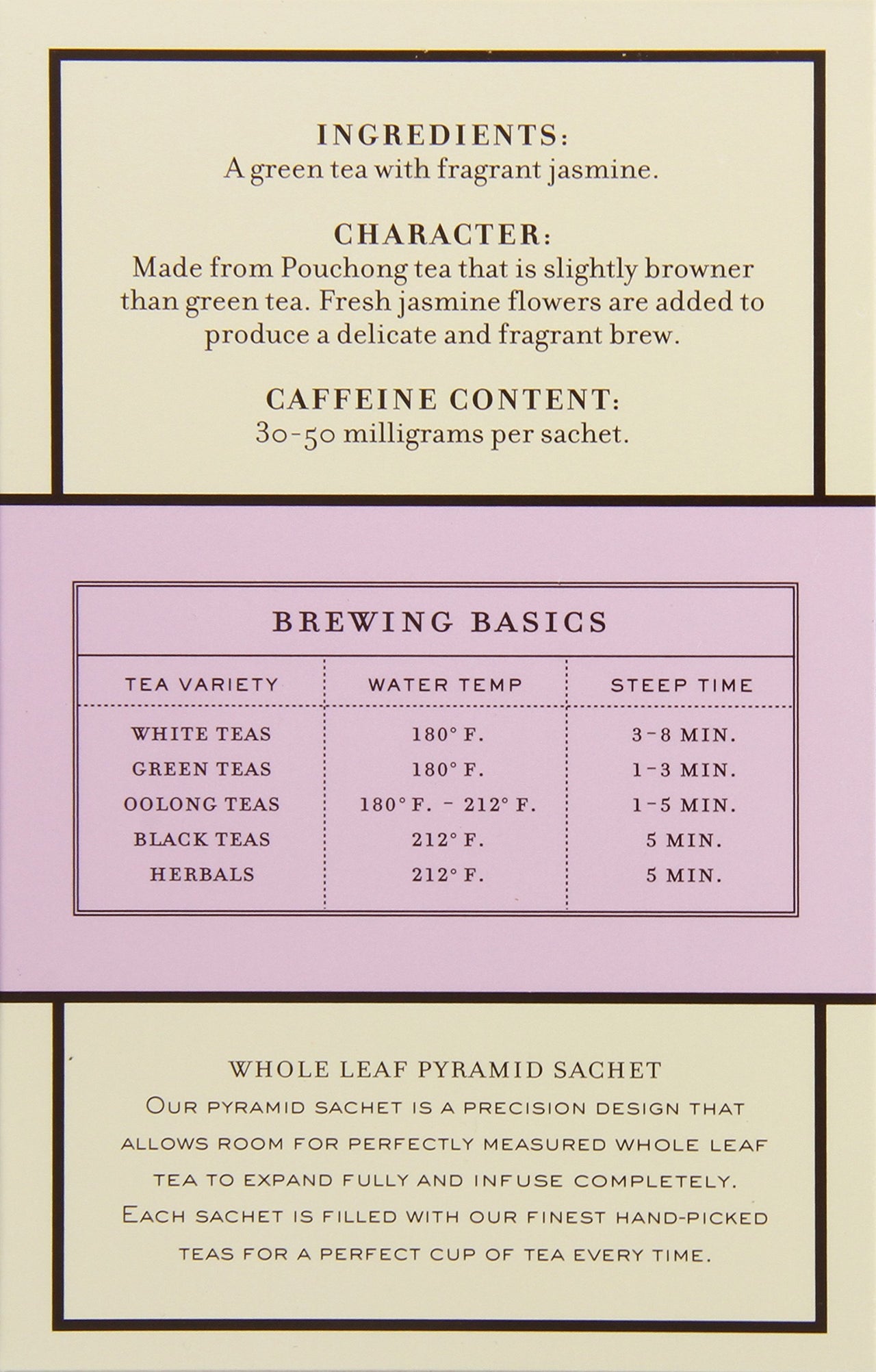 Harney & Sons Dragon Pearl Green Tea Sachets, Jasmine, 1.7 Oz