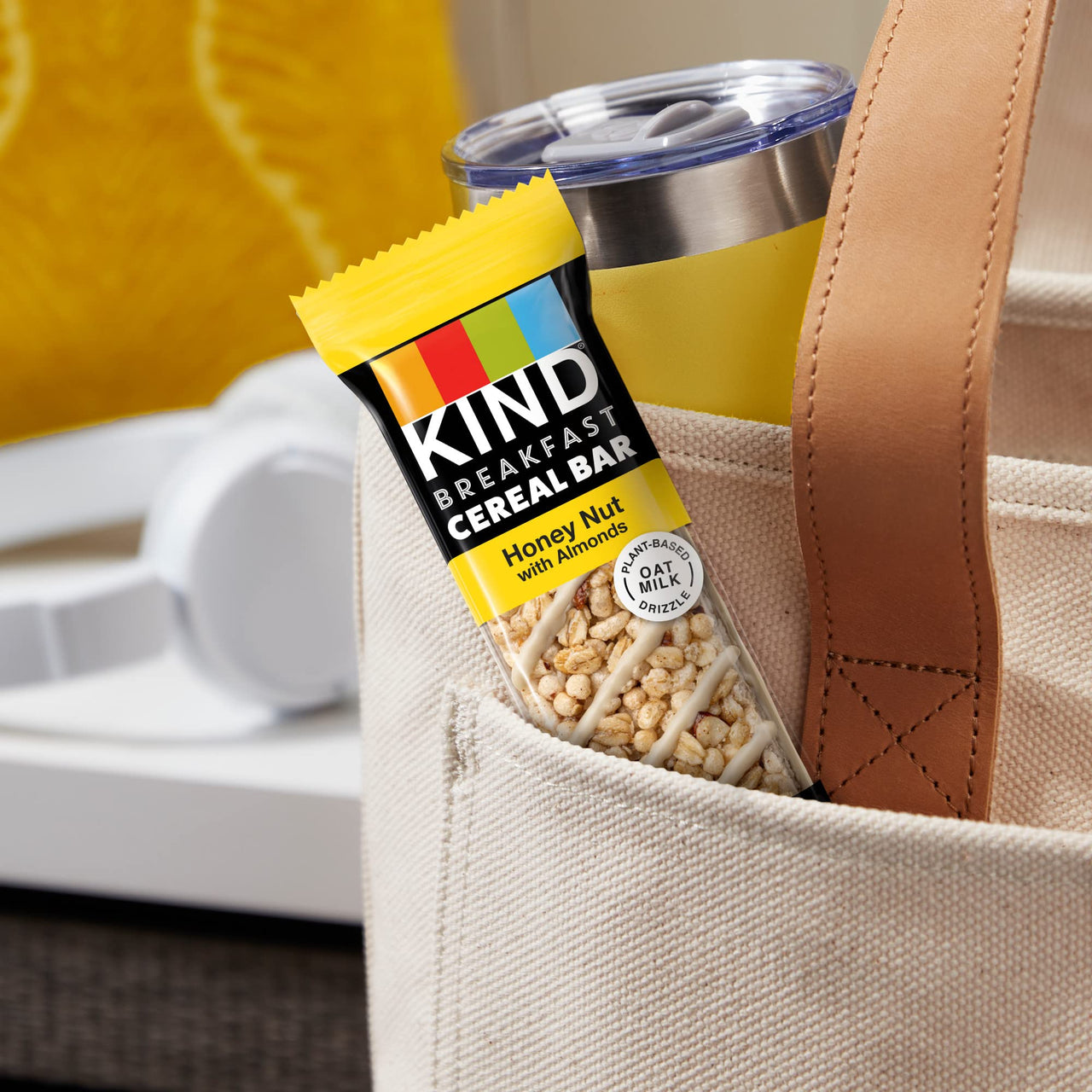 KIND Breakfast Cereal Bars, Gluten Free Snacks, Honey Nut with Almonds, 9.3oz Box (6 Bars)