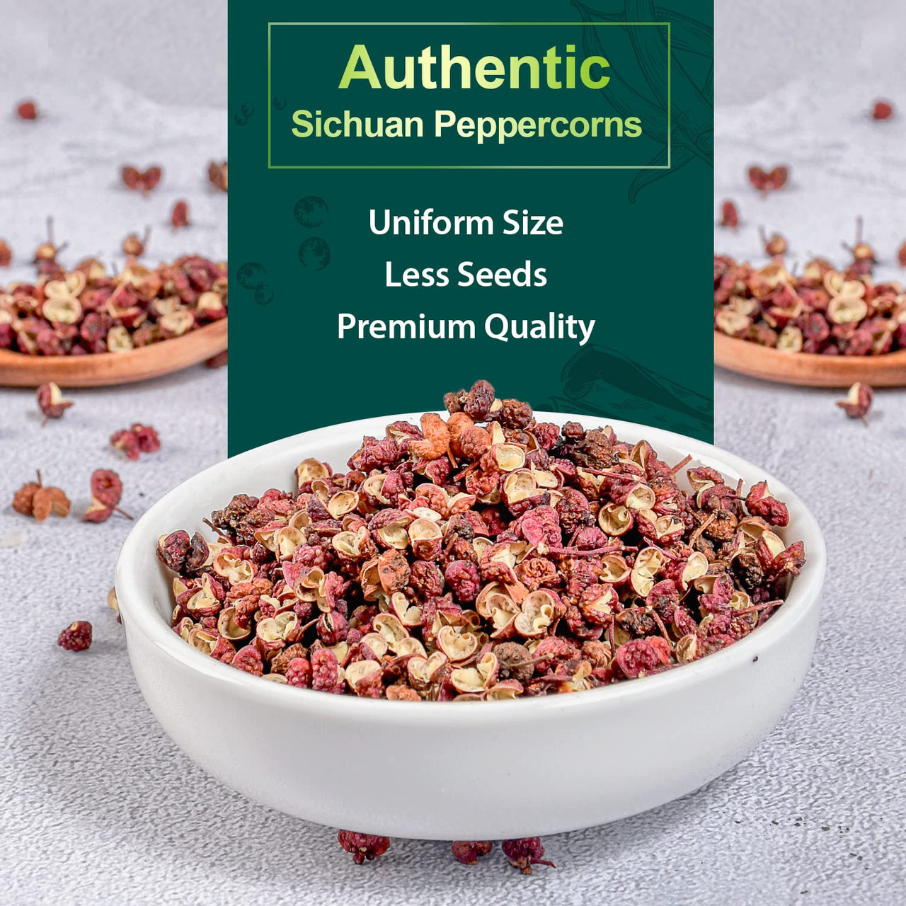 Soeos Szechuan Peppercorns, Premium Authentic Sichuan Peppercorn, Tingle and Numbing Effect, Less Seeds, Strong Flavor, Essential for Kung Pao Chicken, Mapo Tofu, 4 oz (113g)