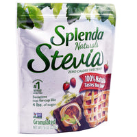 SPLENDA Stevia Zero Calorie Sweetener for Baking, Plant Based Sugar Substitute Granulated Powder, 7.8 oz Resealable Pouch