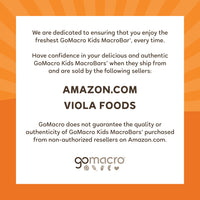 GoMacro Kids MacroBar Organic Vegan Snack Bars - Peanut Butter Cup (0.90 Ounce Bars, 7 Count)