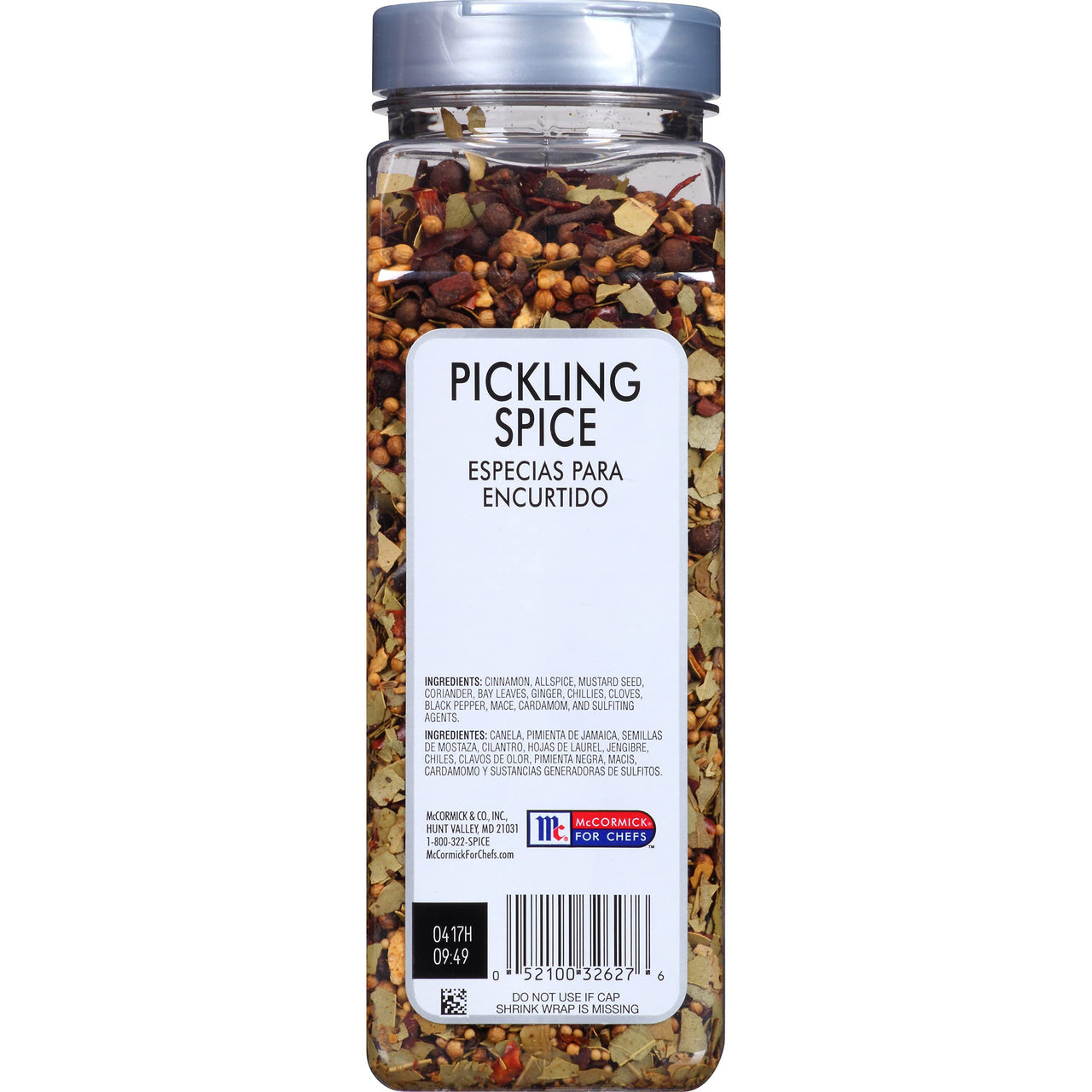 McCormick Culinary Pickling Spice, 12 oz - One 12 Ounce Container of Mixed Pickling Spice, Best for Seasoning Pickles, Corned Beef, Pot Roasts and More