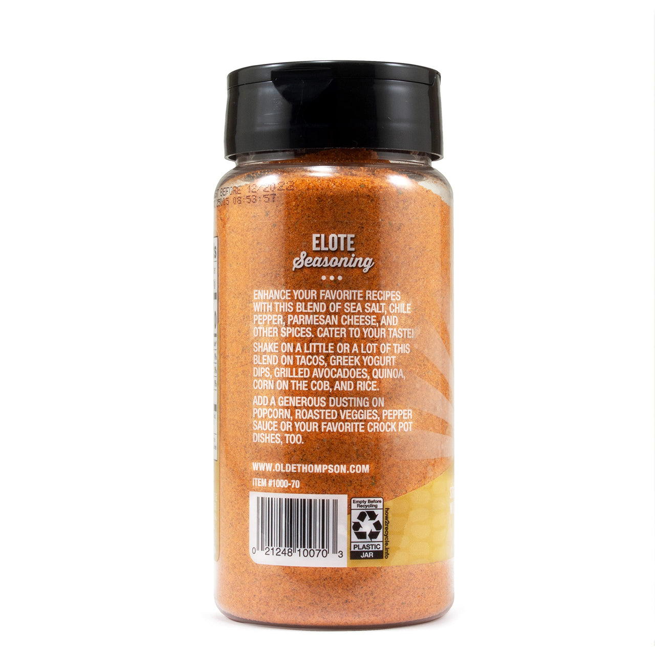 Olde Thompson Elote Seasoning, Sweet Corn Flavor With Chili And Parmesan, 6.4 oz
