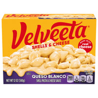 Velveeta Shells & Cheese Queso Blanco Shell Pasta & Cheese Sauce, Holiday Recipes (12 oz Box)