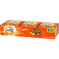 Goldfish Flavor Blasted Xtra Cheddar Cheese Crackers, Baked Snack Crackers, 0.9 Oz On-the-Go Snack Packs, (Pack of 9)